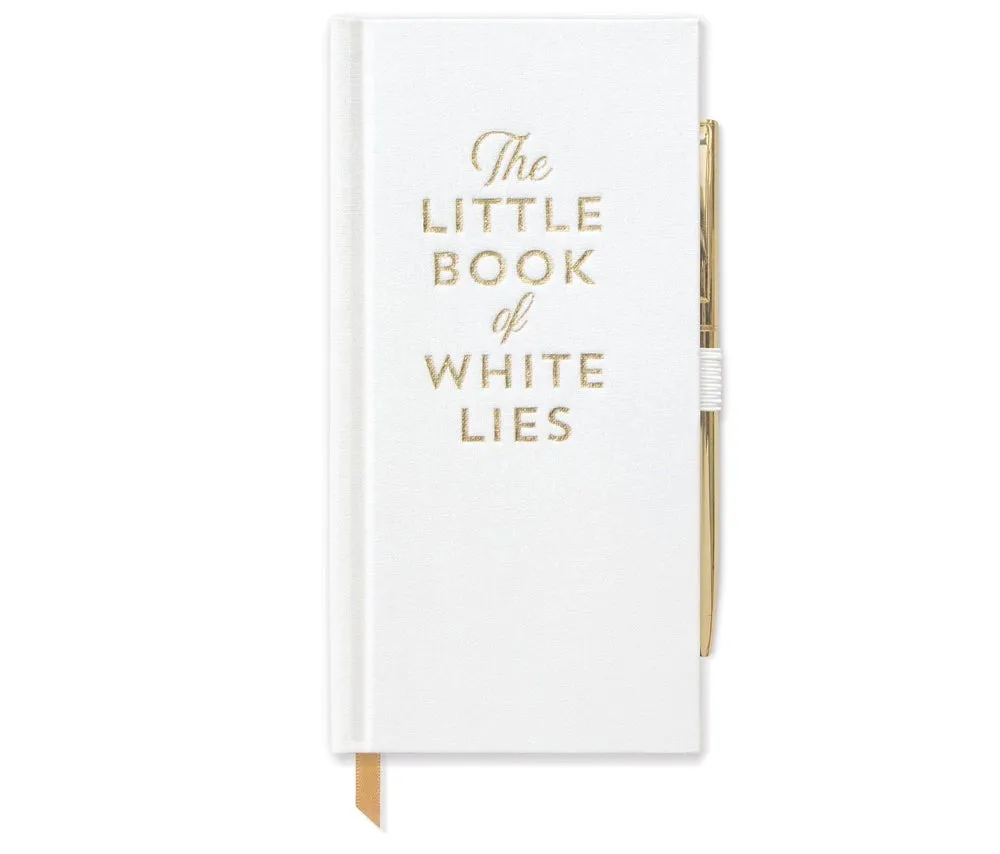 THE LITTLE BOOK OF WHITE LIES SKINNY JOURNAL WITH PEN