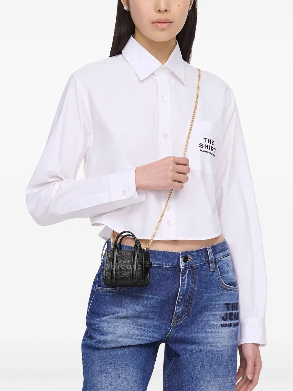 The nano tote leather mini bag