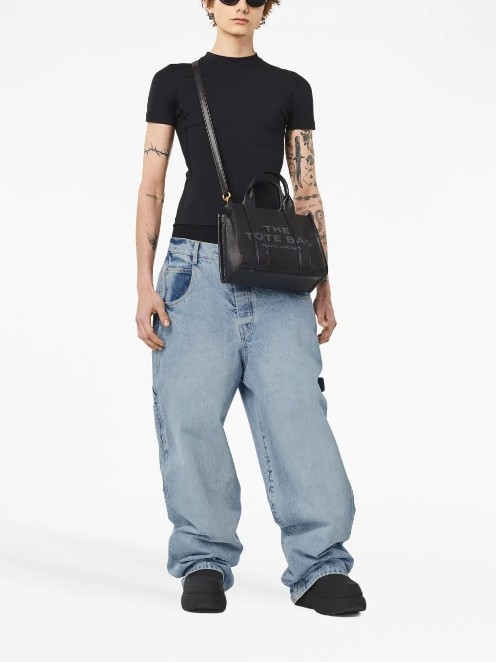 The tote bag small leather tote