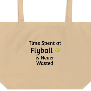 Time Spent at Flyball X-Large Tote/ Shopping Bags