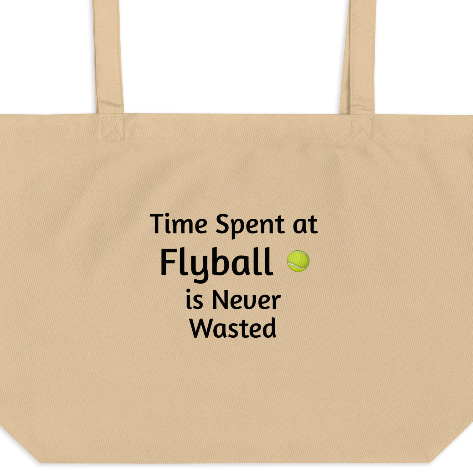 Time Spent at Flyball X-Large Tote/ Shopping Bags