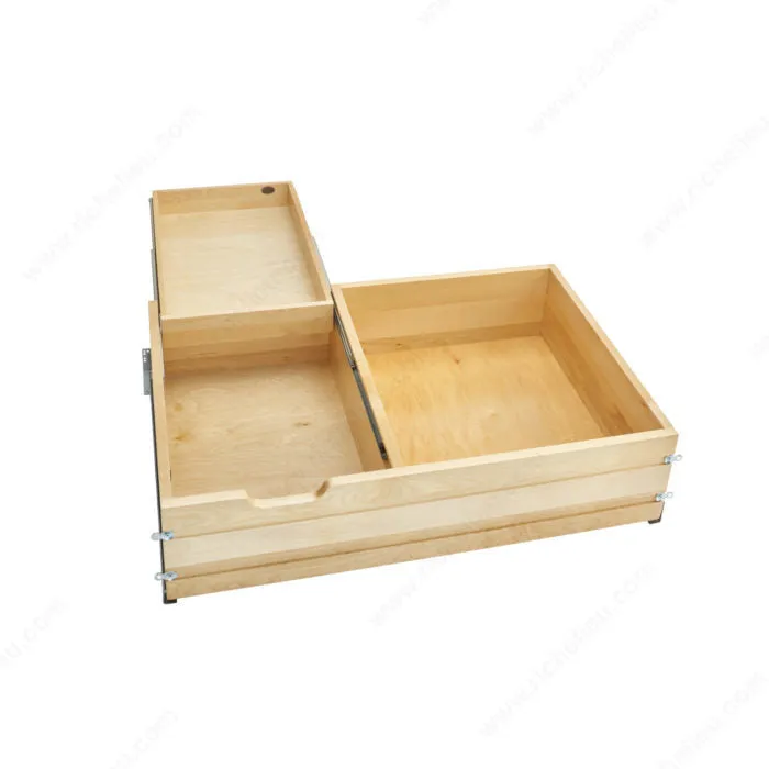 Tiroir coulissant double pour armoire à cadre Rev-A-Shelf