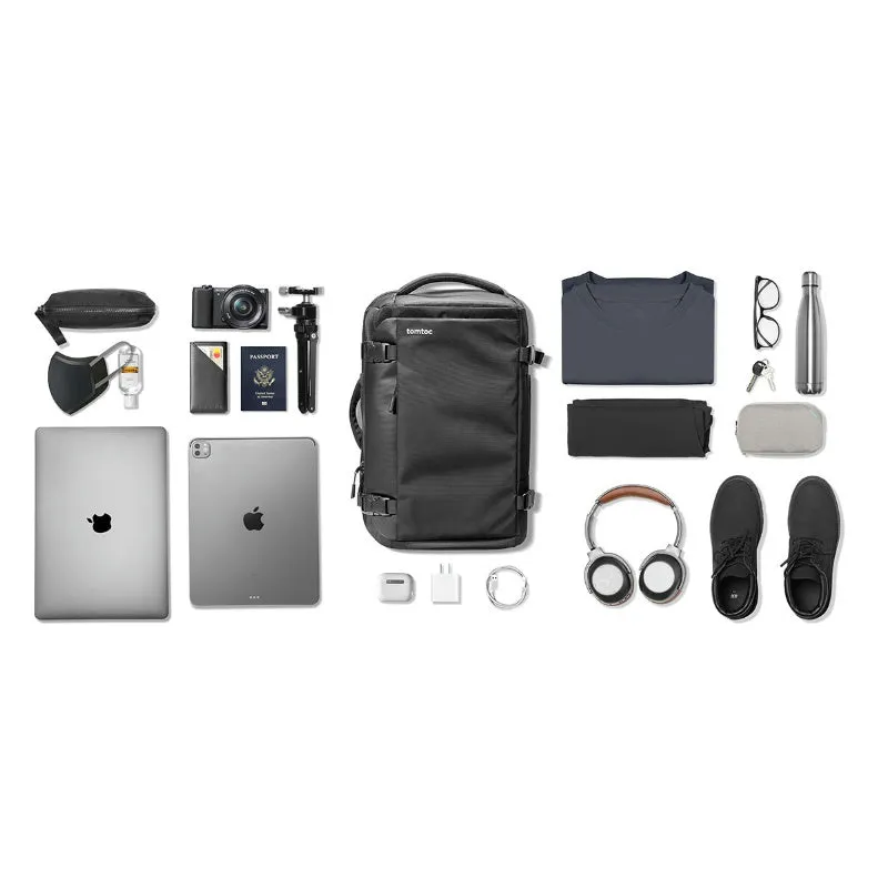 Tomtoc 40L Travel Backpack | Water-Resistant Weekender, TSA-Approved, Fits 17.3" Laptop