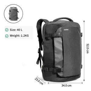 Tomtoc 40L Travel Backpack | Water-Resistant Weekender, TSA-Approved, Fits 17.3" Laptop
