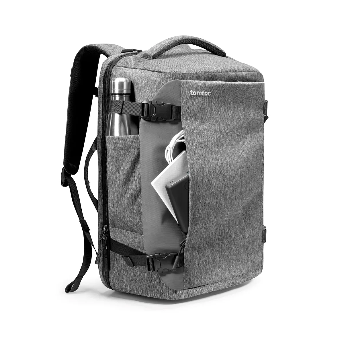 Tomtoc 40L Travel Backpack | Water-Resistant Weekender, TSA-Approved, Fits 17.3" Laptop