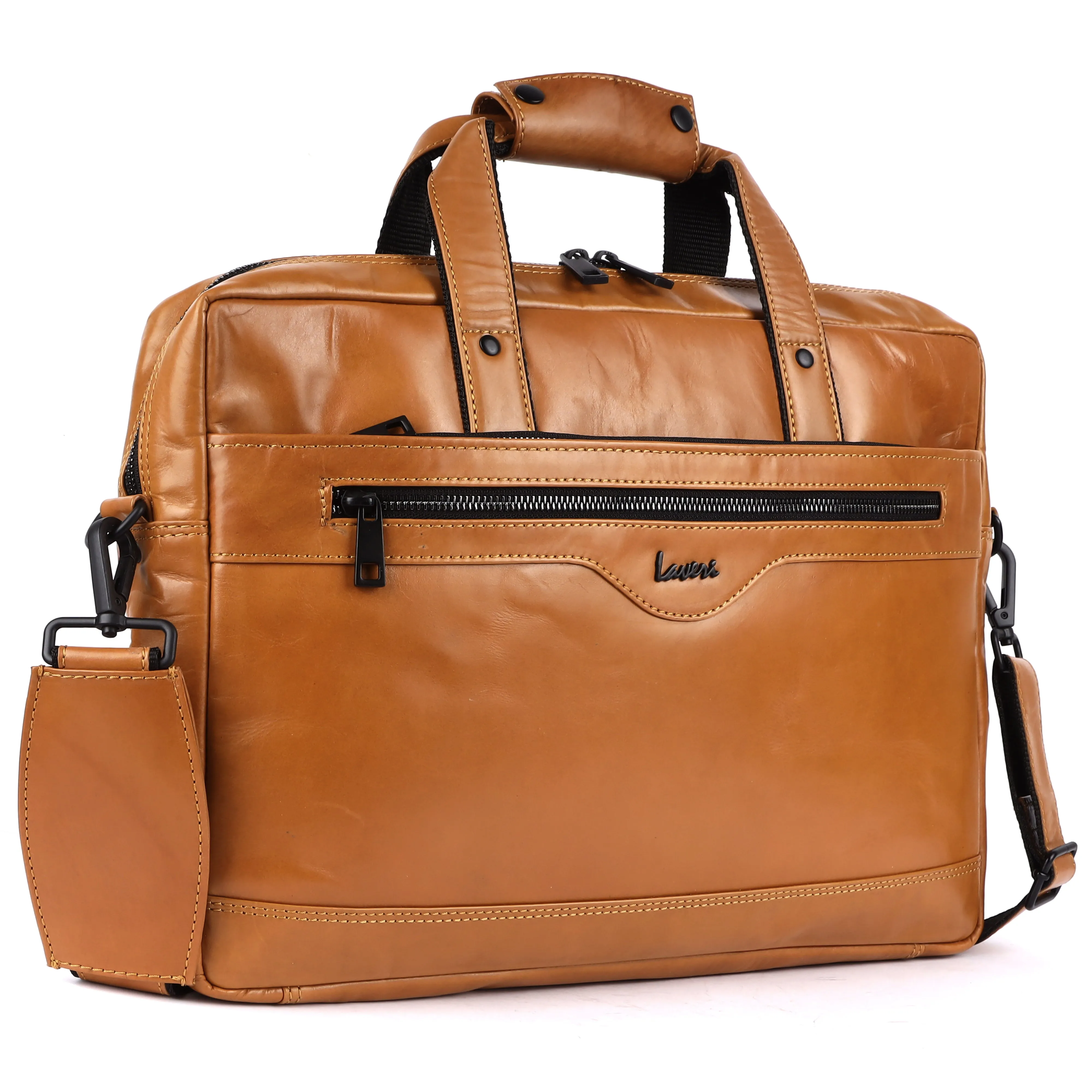 Trailblazer Premium Leather Laptop Bag # 2815