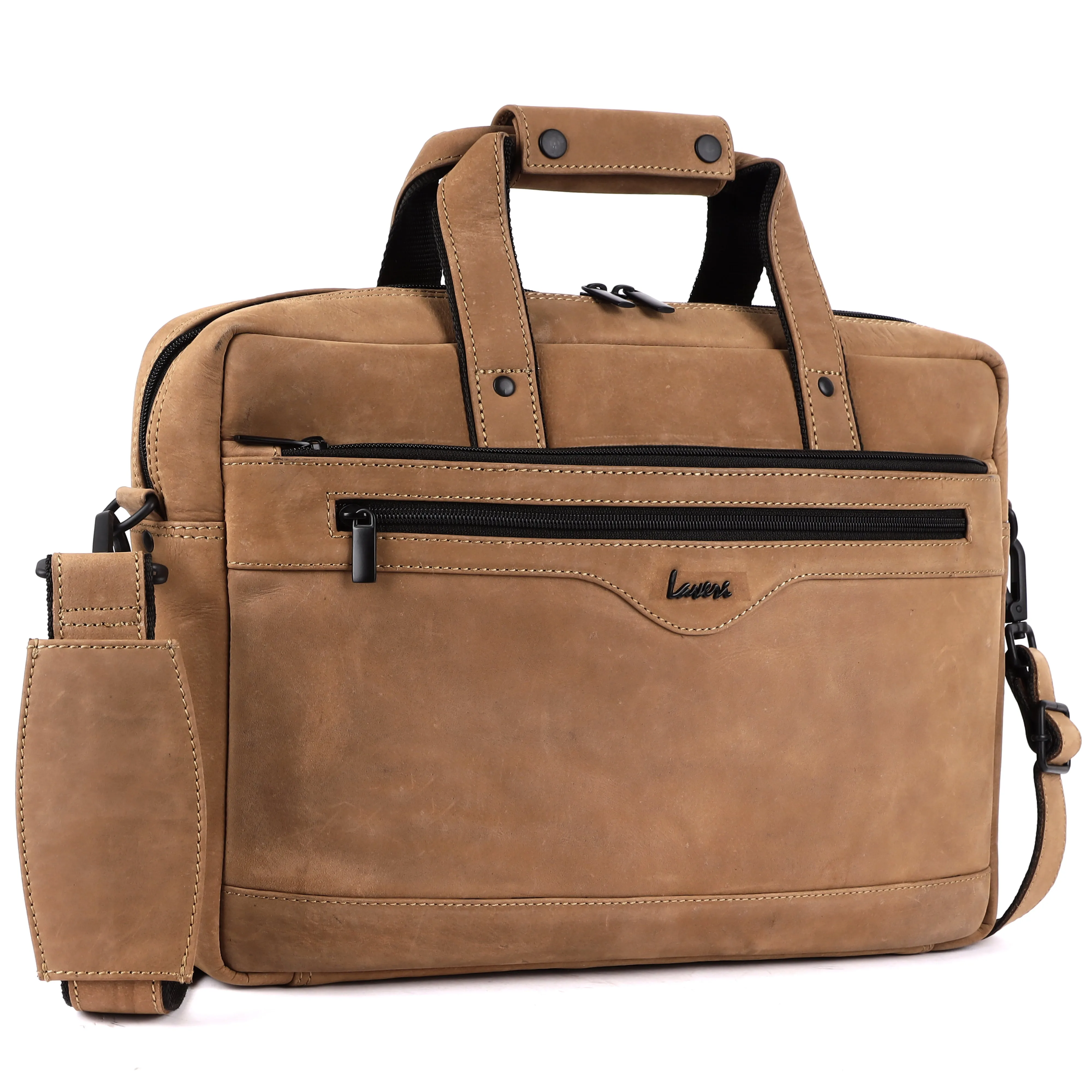 Trailblazer Premium Leather Laptop Bag # 2815