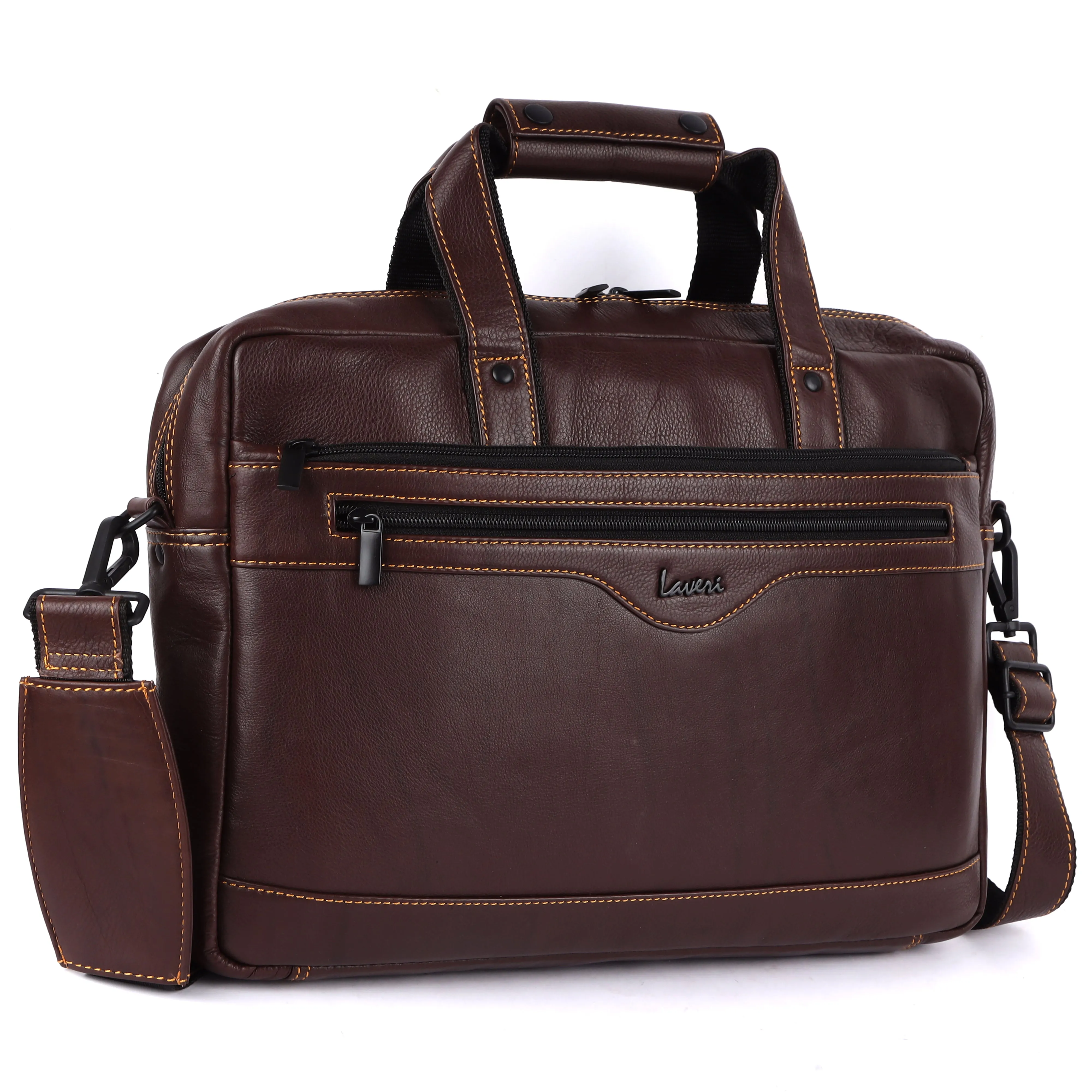 Trailblazer Premium Leather Laptop Bag # 2815