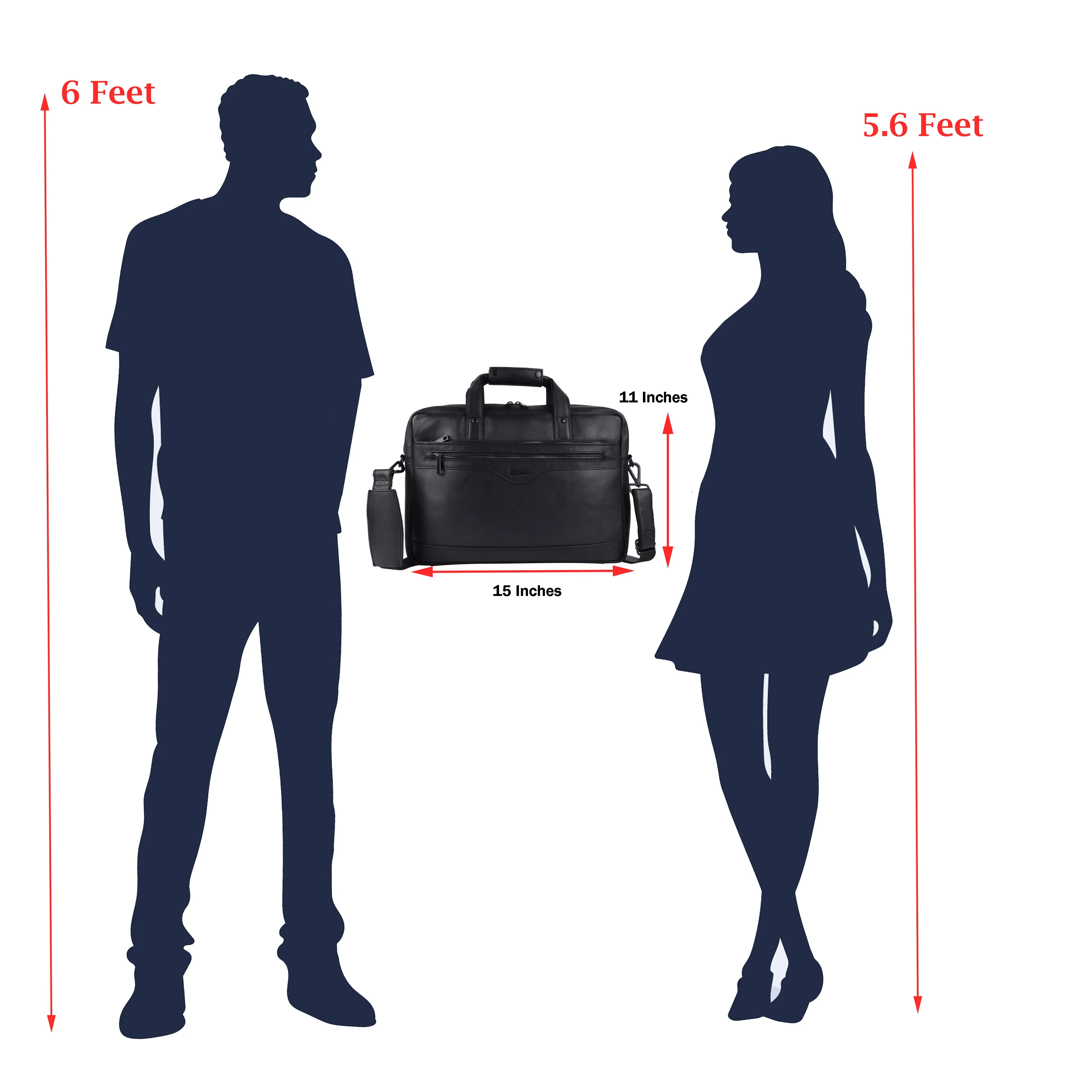 Trailblazer Premium Leather Laptop Bag # 2815