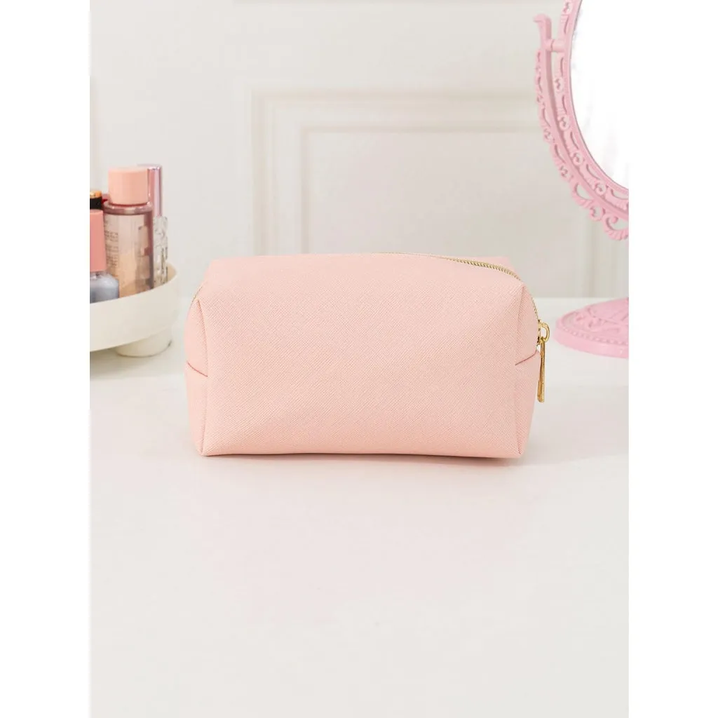 Travel-Ready Waterproof PU Leather Cosmetic Bag