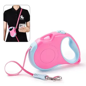 True Love Retractable Dog Leash TLL5001 - Suitable for Medium and Small Dogs - Fuschia