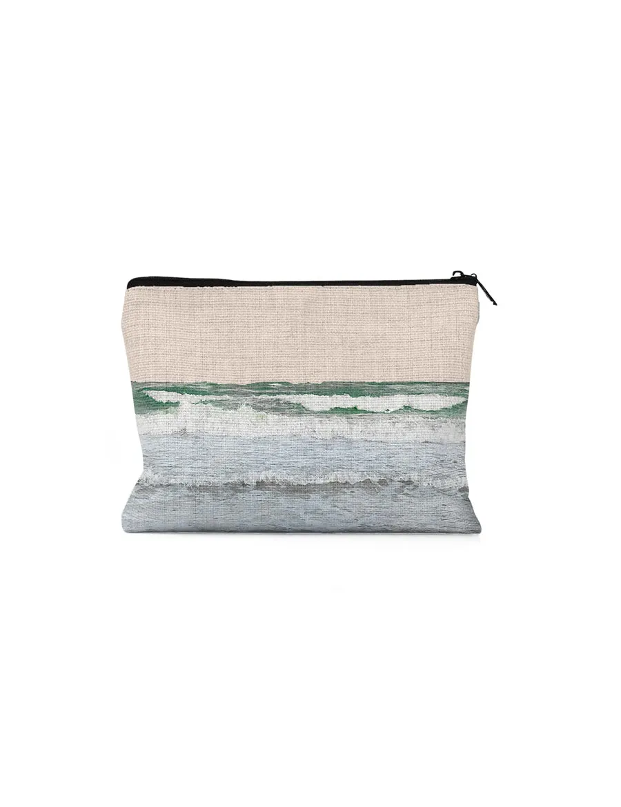 Tulum Ocean Pouch, College Student Gift, Pencil Pouch, Travel Bag, Mother's Day Gift,Christmas Gift