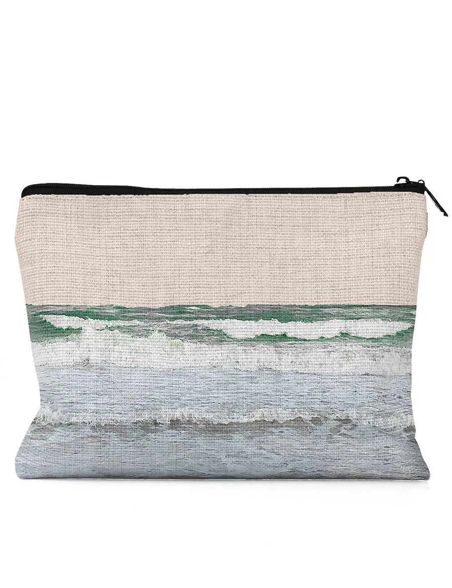 Tulum Ocean Pouch, College Student Gift, Pencil Pouch, Travel Bag, Mother's Day Gift,Christmas Gift