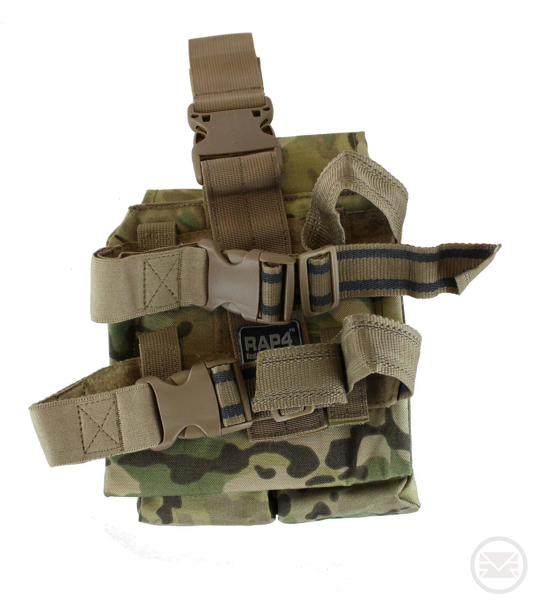 Twin Rifle Magazine Paintball Pod Leg Pouch