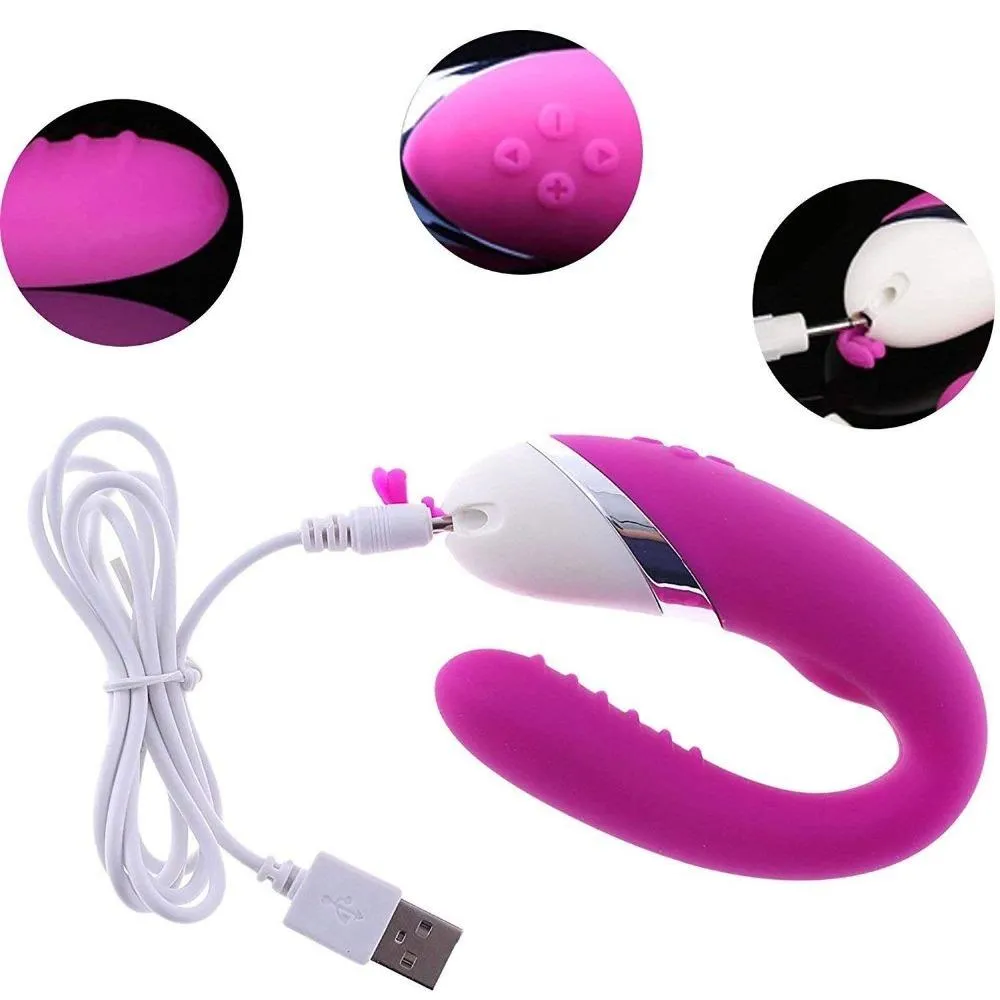 USB Rechargeable G Spot Couple Vibrator Sex Toys