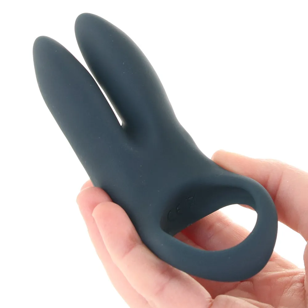 Vedo Sexy Bunny Rechargeable Vibrating C-Ring Black Pearl