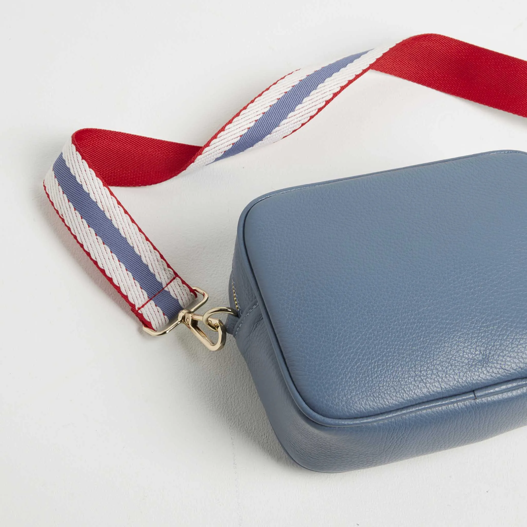 Verona Crossbody Tassel Denim Bag with Nautical Strap