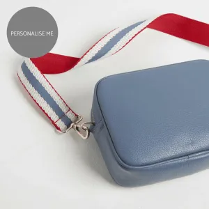 Verona Crossbody Tassel Denim Bag with Nautical Strap