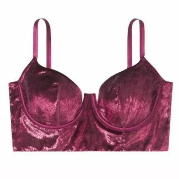 Victoria's Secret - Velvet Shimmer Long Line Bra