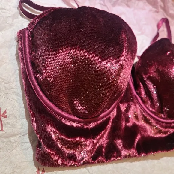 Victoria's Secret - Velvet Shimmer Long Line Bra