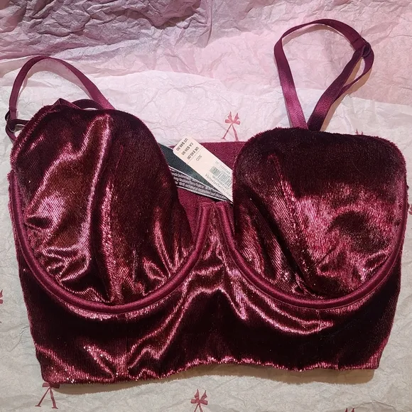 Victoria's Secret - Velvet Shimmer Long Line Bra