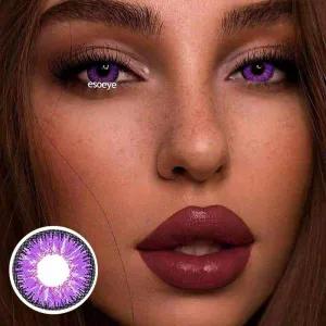 Vika Tricolor Purple Colored Contact Lenses Yearly