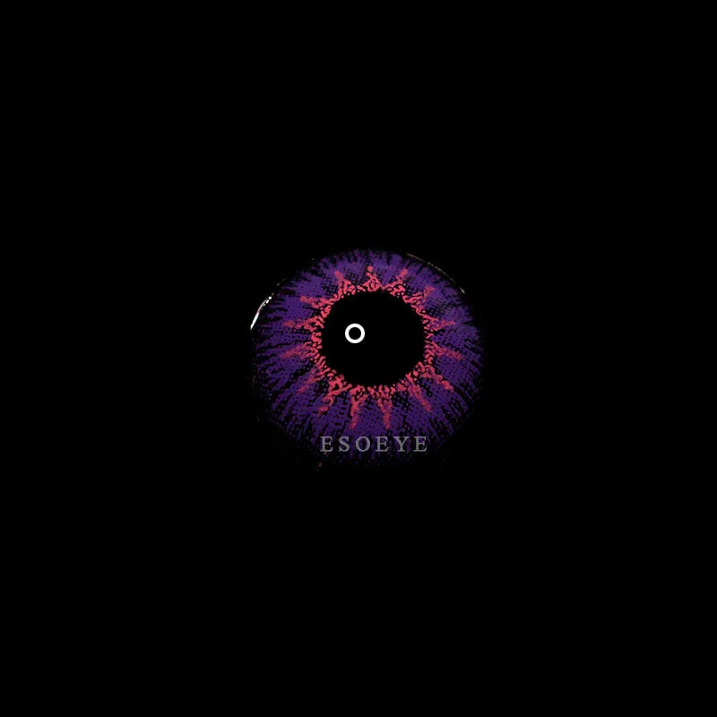 Vika Tricolor Purple Colored Contact Lenses Yearly