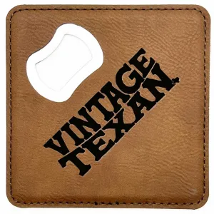 Vintage Texan Bottle Opener/Coaster