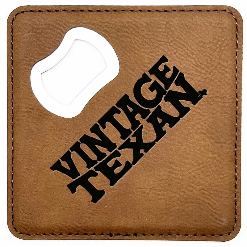 Vintage Texan Bottle Opener/Coaster