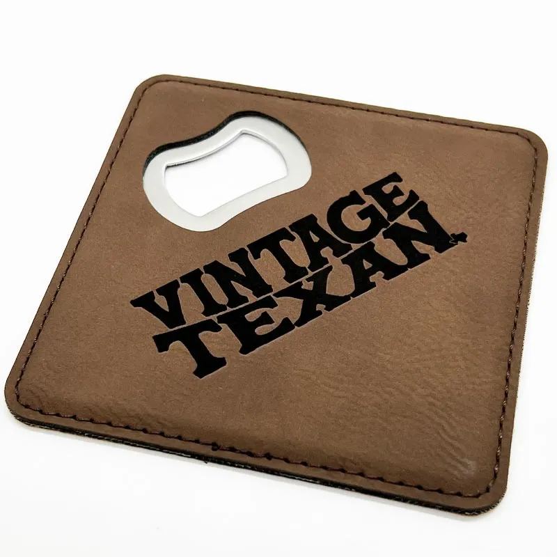 Vintage Texan Bottle Opener/Coaster