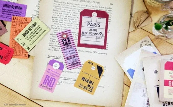 Vintage Traveltag Label Set - Vol.2