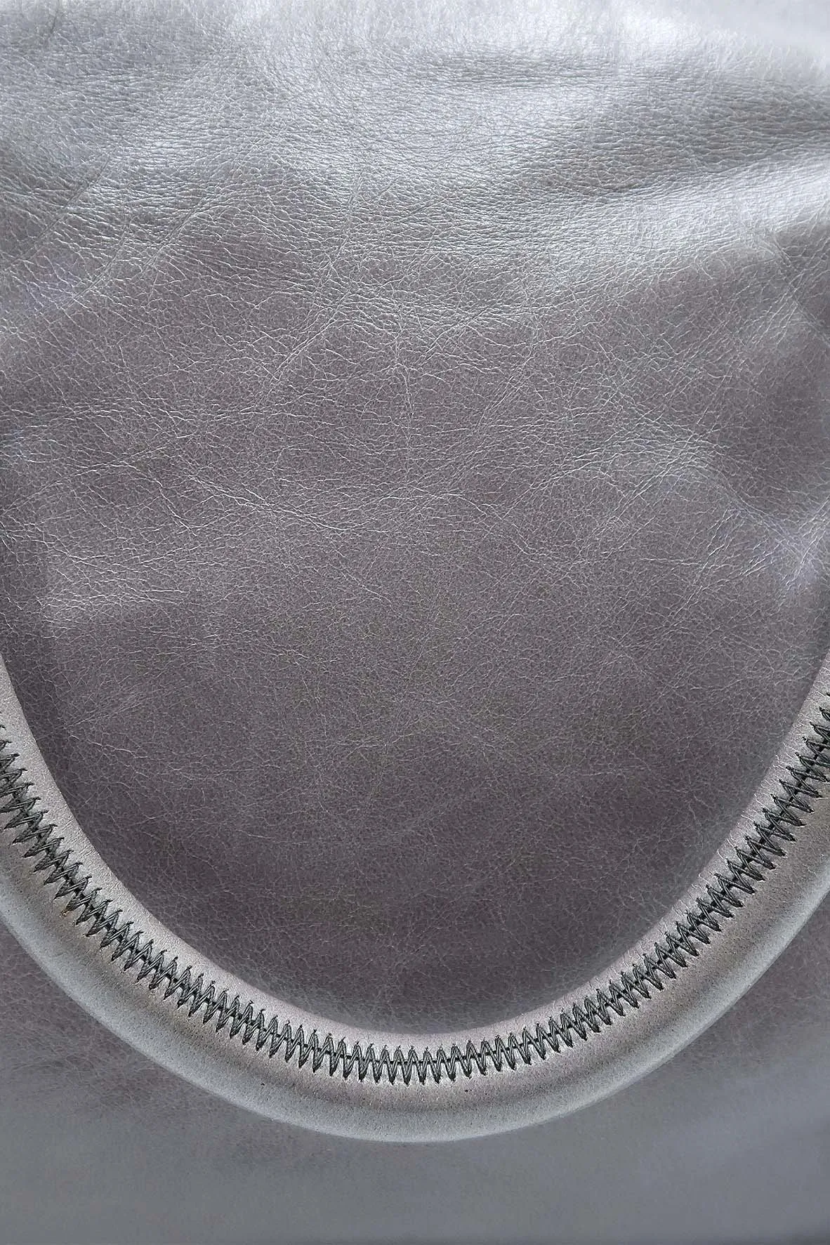 Vitello Lux Bow Satchel Grey