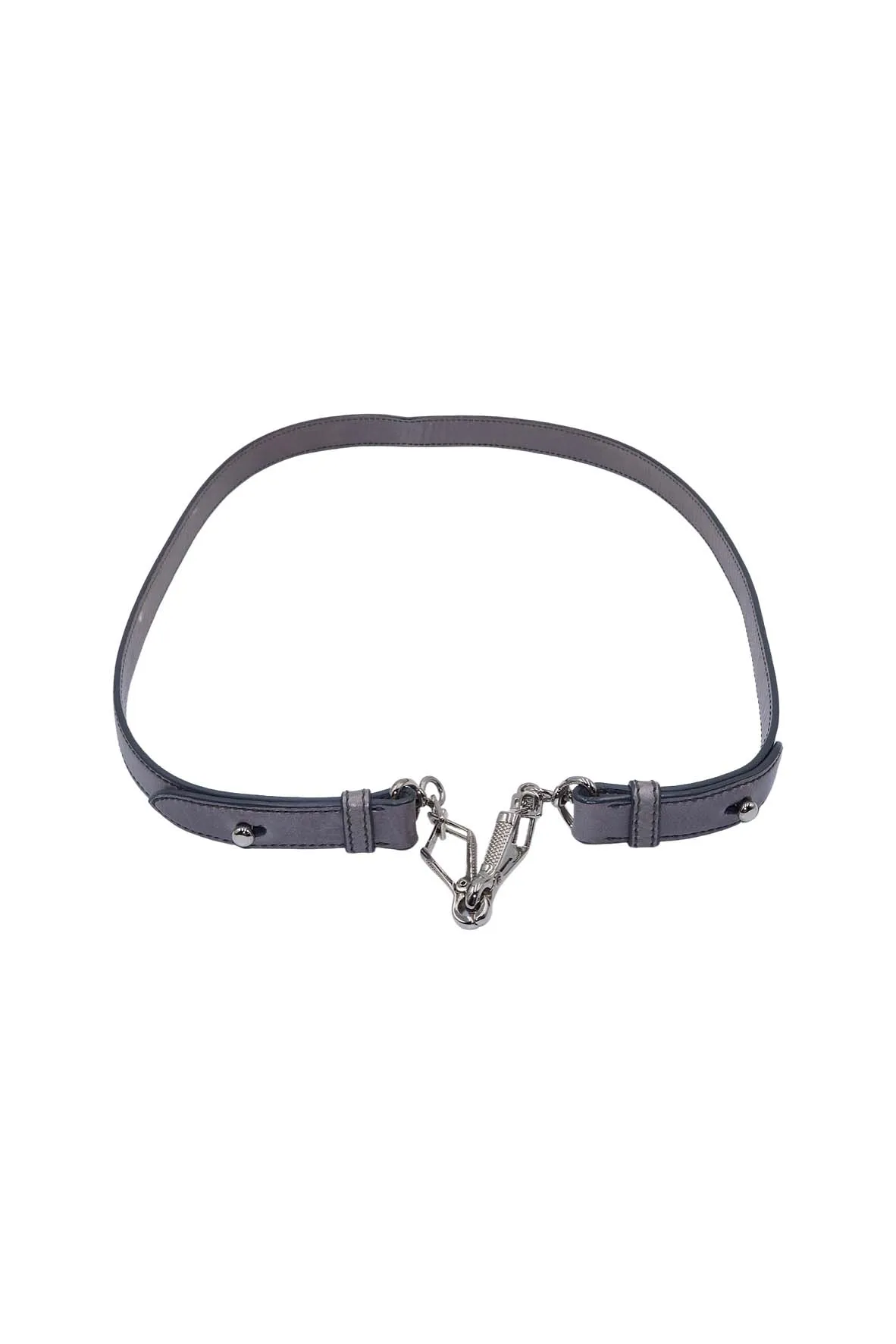 Vitello Lux Bow Satchel Grey