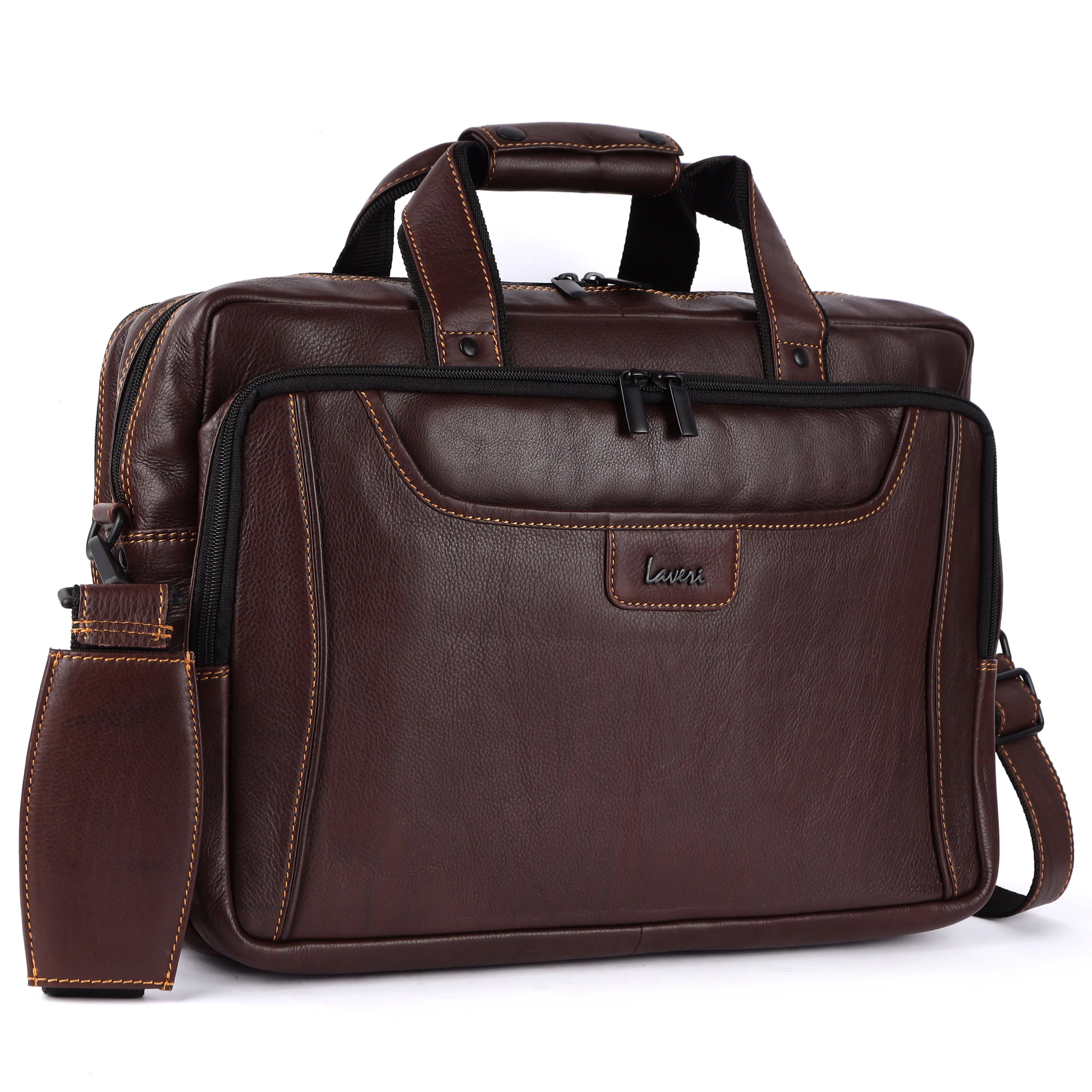 Voyager Leather Laptop Bag Premium #2818