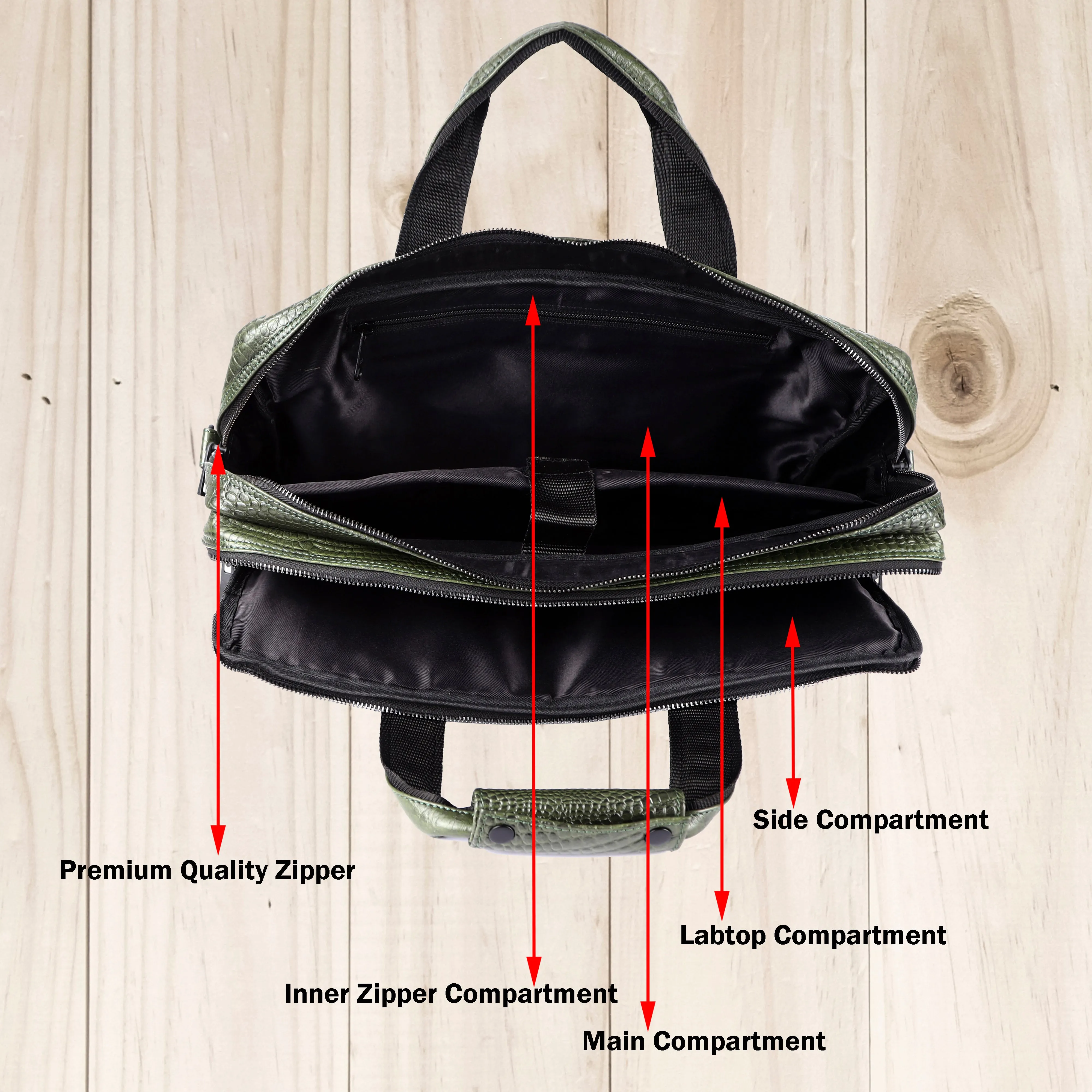 Voyager Leather Laptop Bag Premium #2818