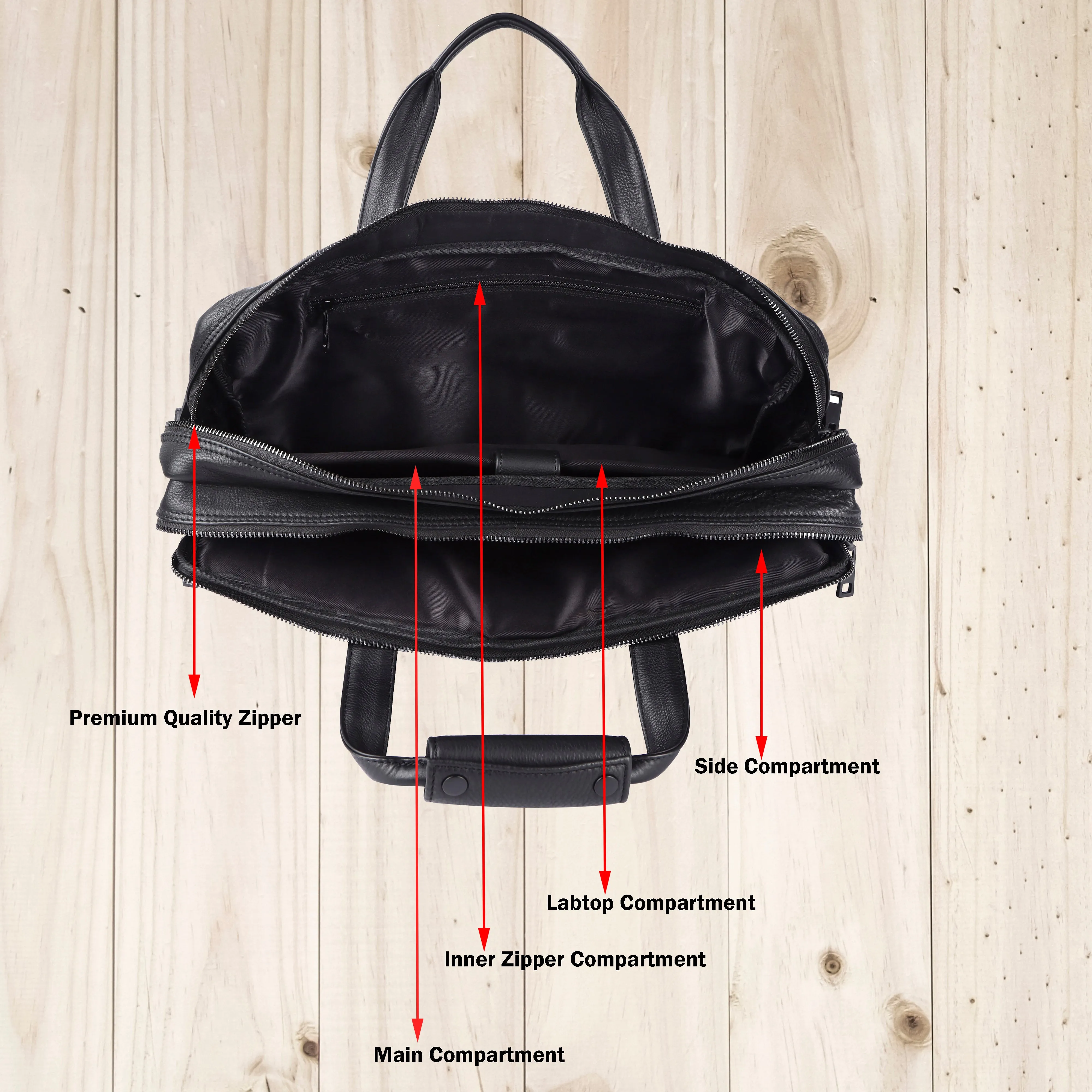 Voyager Leather Laptop Bag Premium #2818