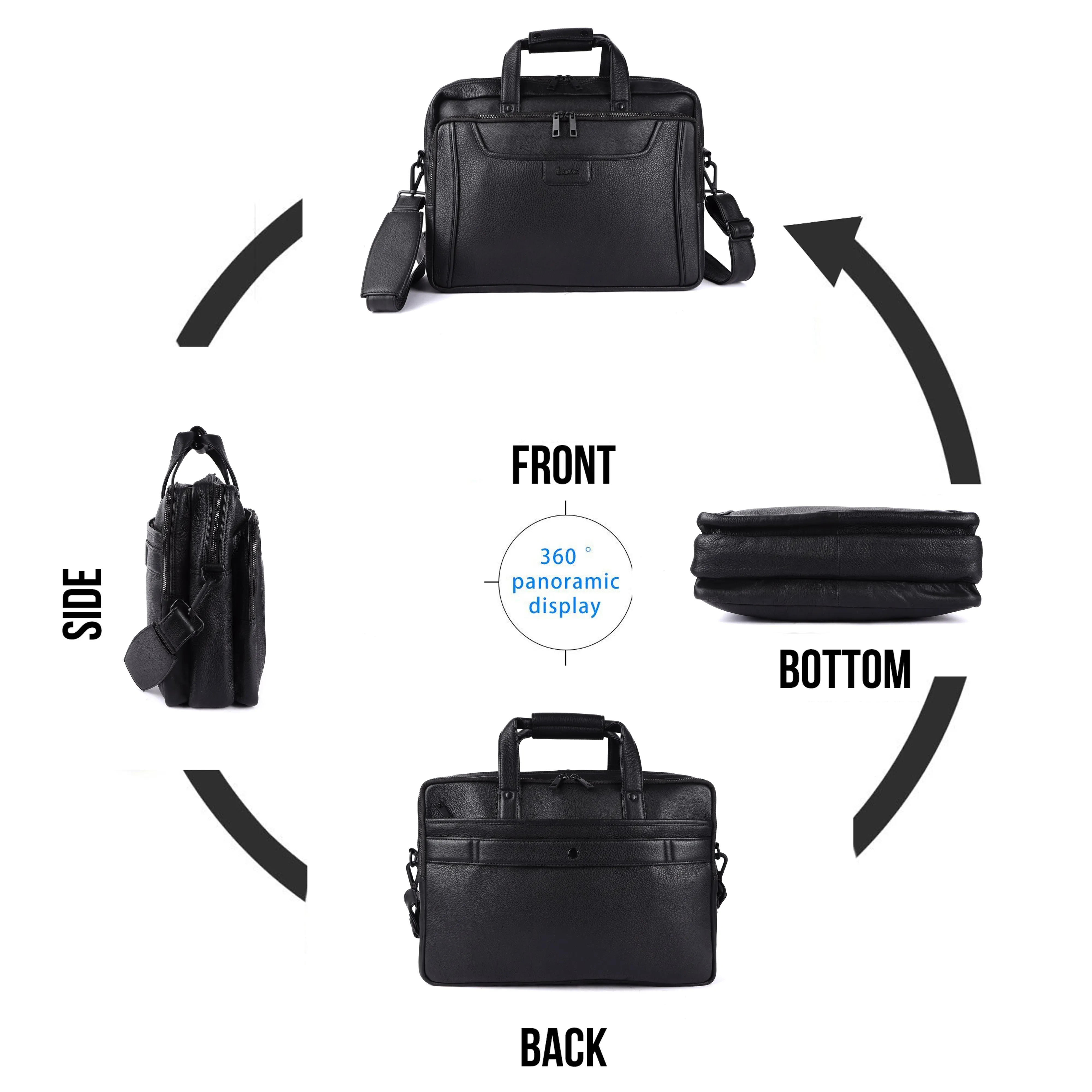 Voyager Leather Laptop Bag Premium #2818