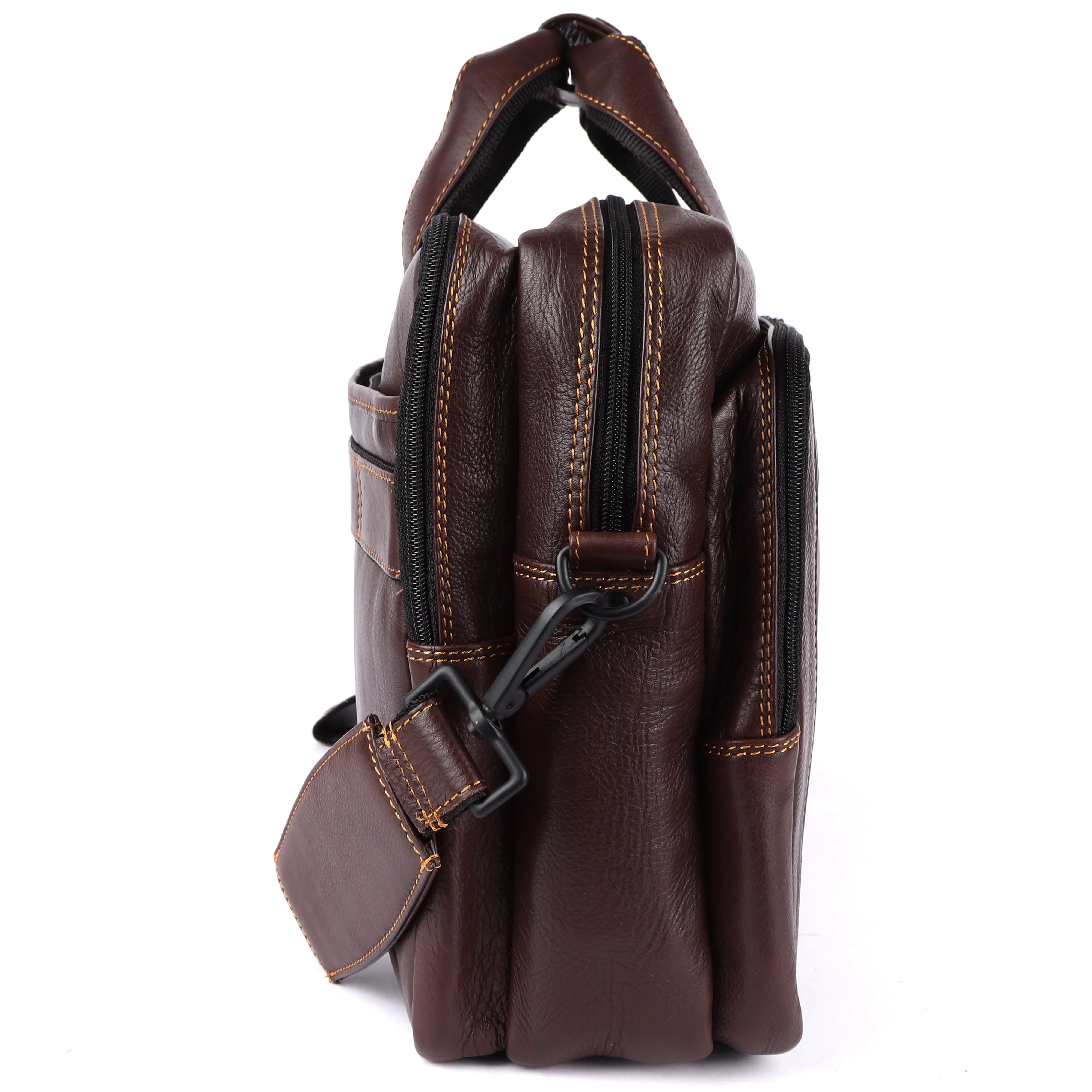 Voyager Leather Laptop Bag Premium #2818