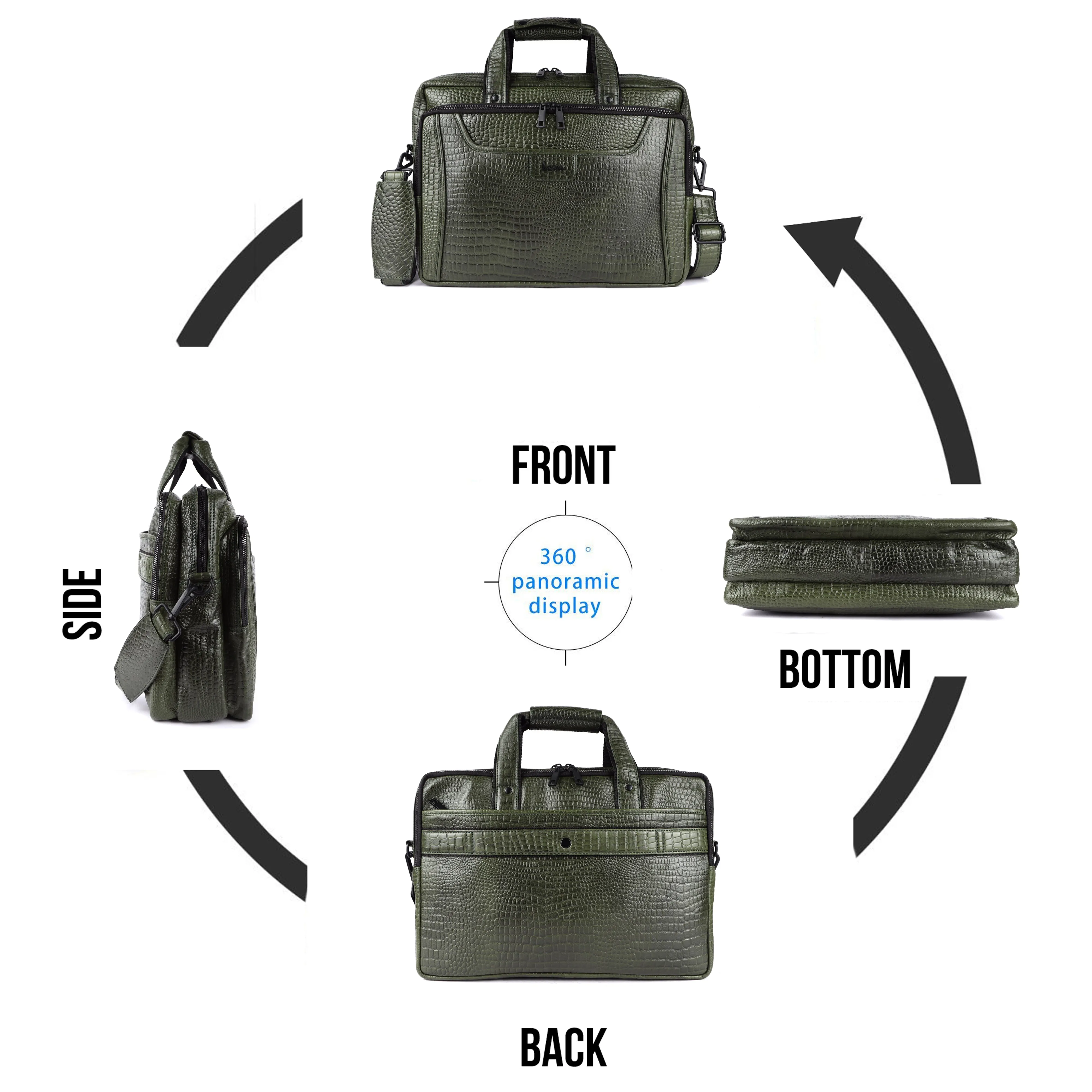 Voyager Leather Laptop Bag Premium #2818