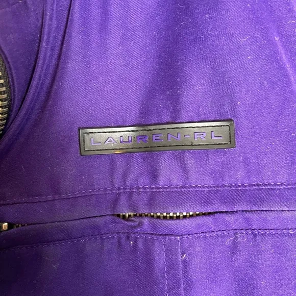 Vtg Ralph Lauren Down Reversible Vest Size S