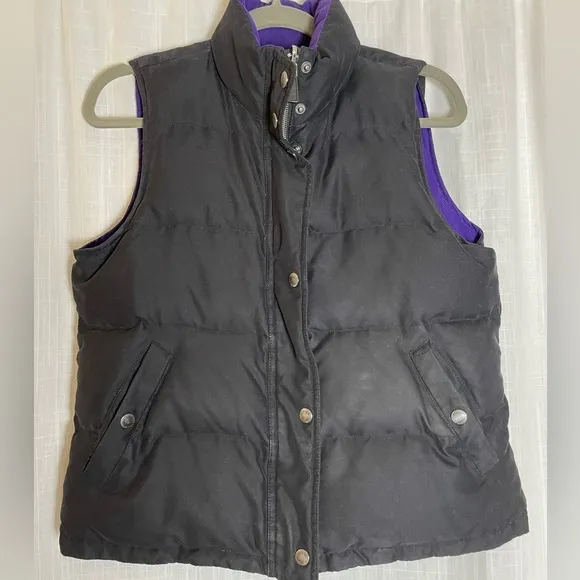 Vtg Ralph Lauren Down Reversible Vest Size S