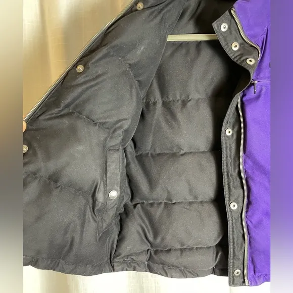 Vtg Ralph Lauren Down Reversible Vest Size S