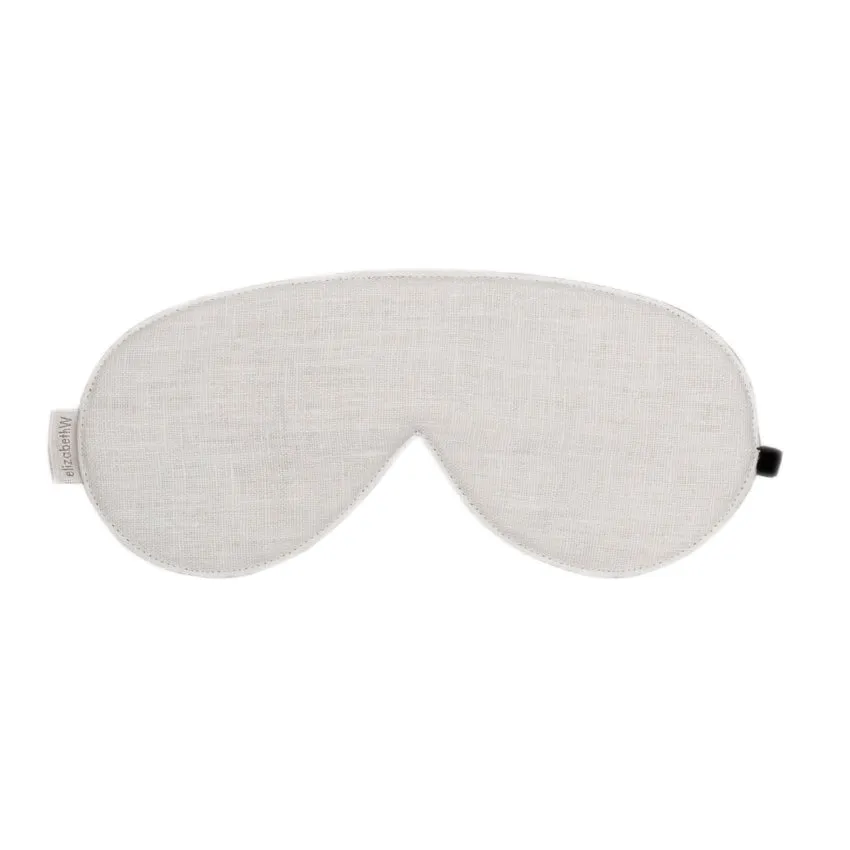 Washed Ivory Linen Sleep Mask