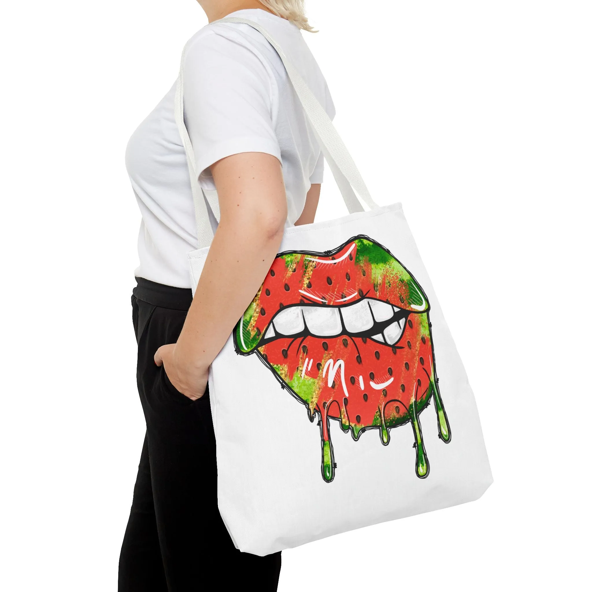 Watermelon Lips Tote Bag (AOP)