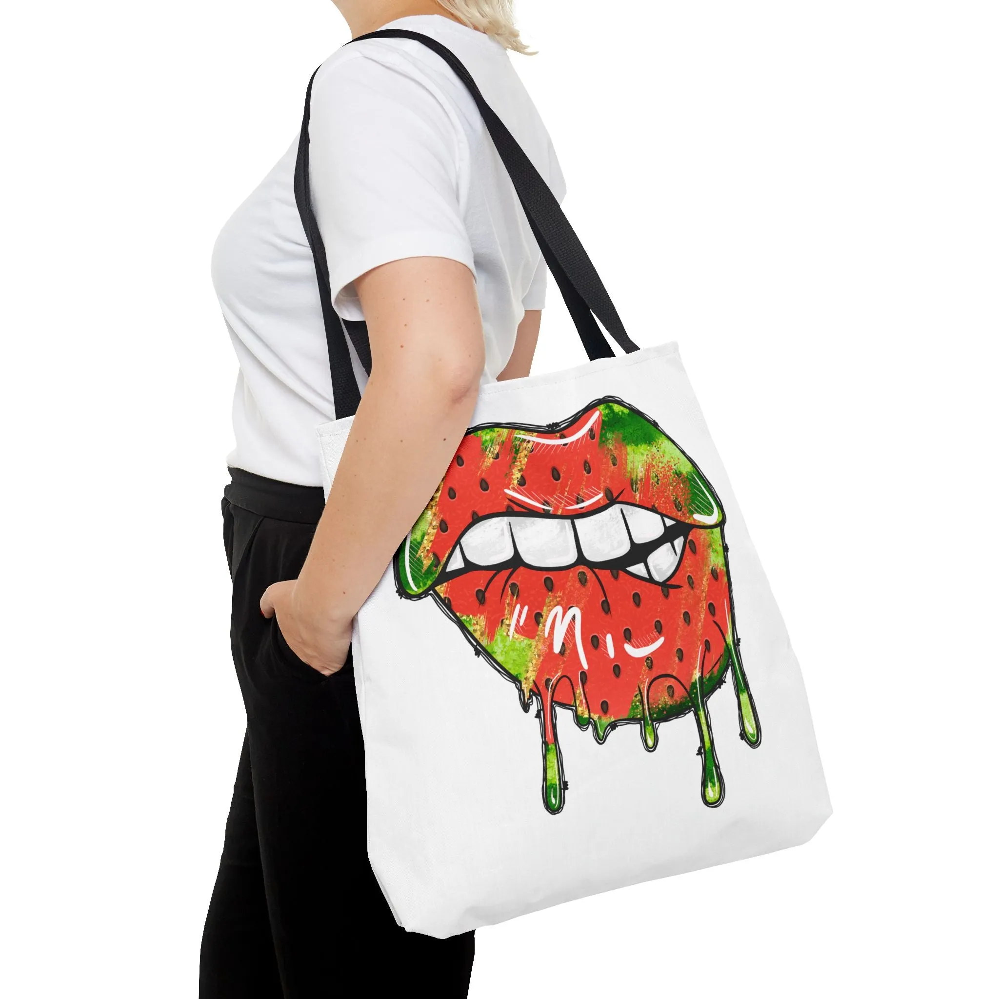 Watermelon Lips Tote Bag (AOP)