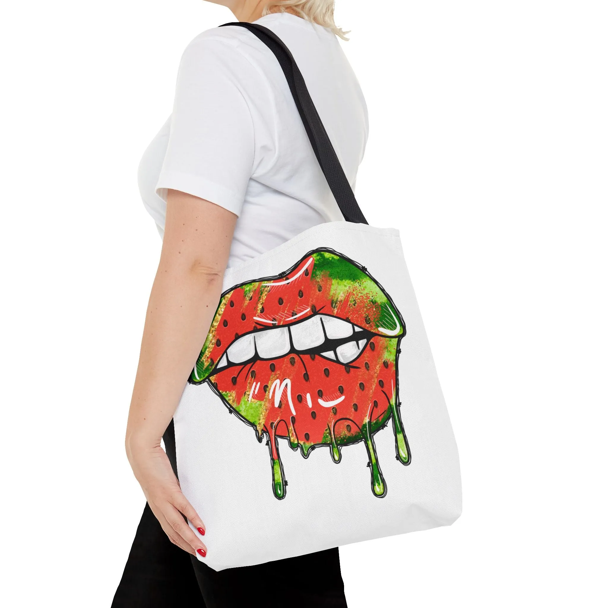 Watermelon Lips Tote Bag (AOP)