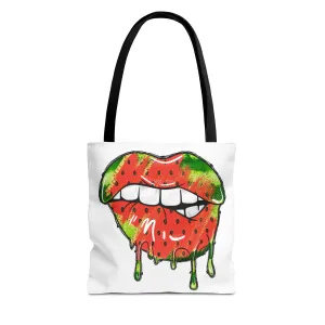 Watermelon Lips Tote Bag (AOP)