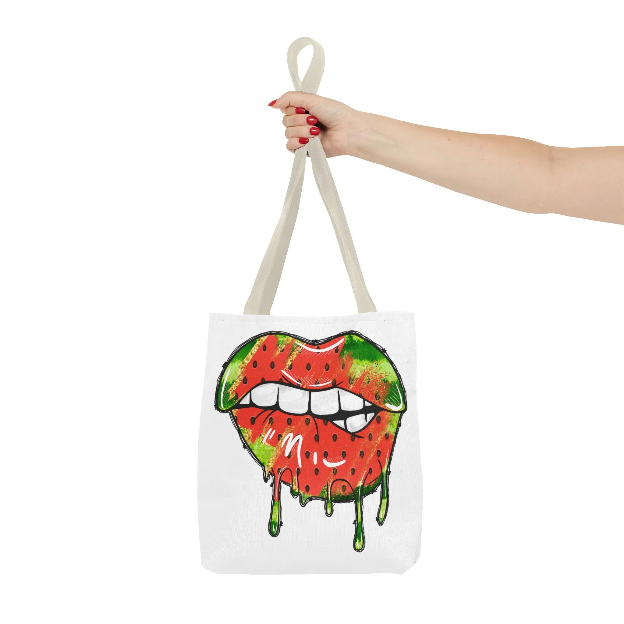 Watermelon Lips Tote Bag (AOP)