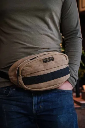 Waxed Canvas Bum Bag/ Waist Pack