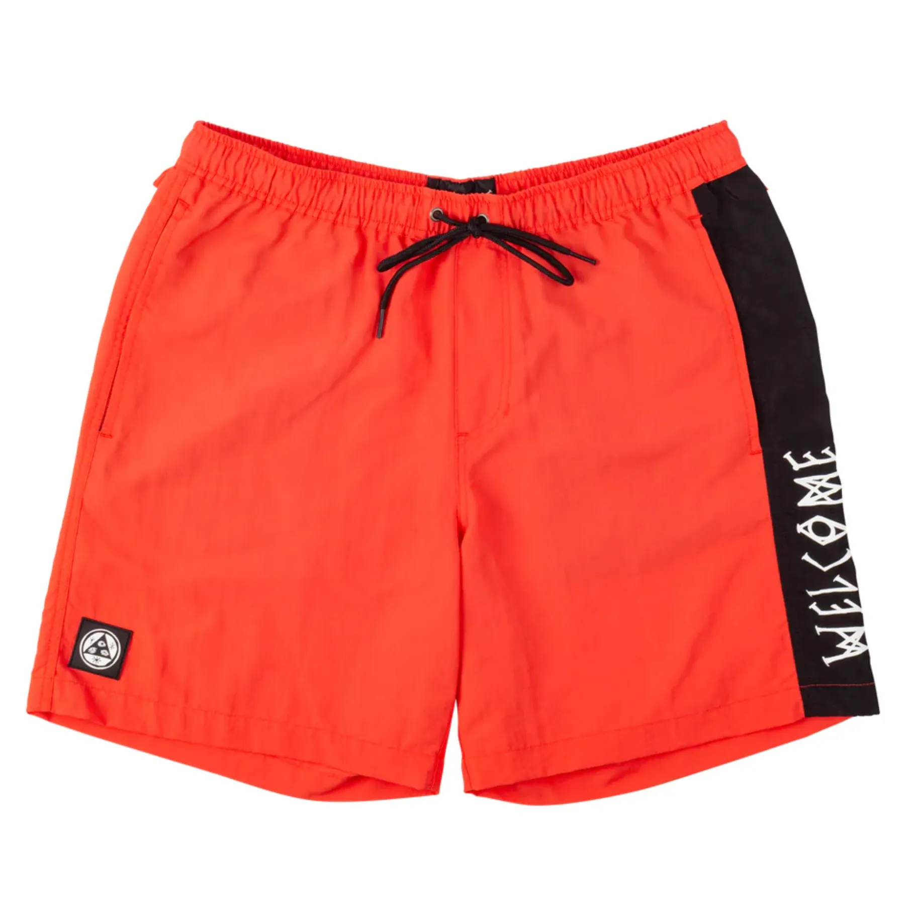 Welcome Solstice Woven Nylon Shorts  - Chilli/Black